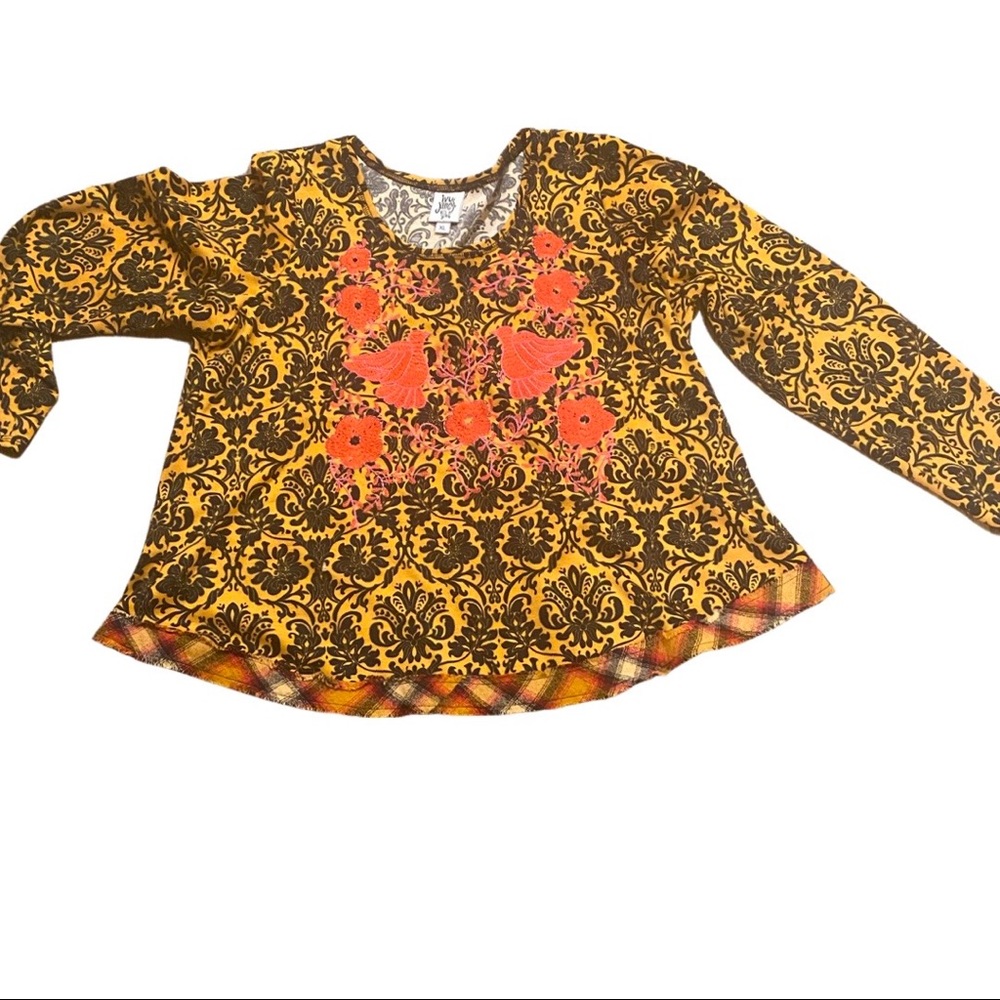 Ivy Jane xl 28”L,full body l-sleeve w/scoop neck.Stretch thick knit w/embroid
